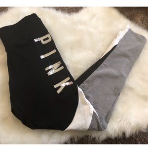 NWOT Pink colorblock leggings